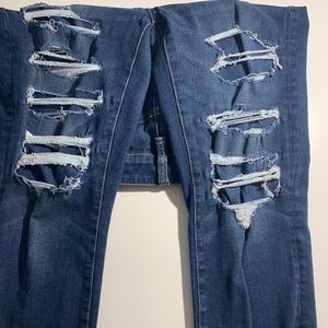 american eagle dark wash jeans.